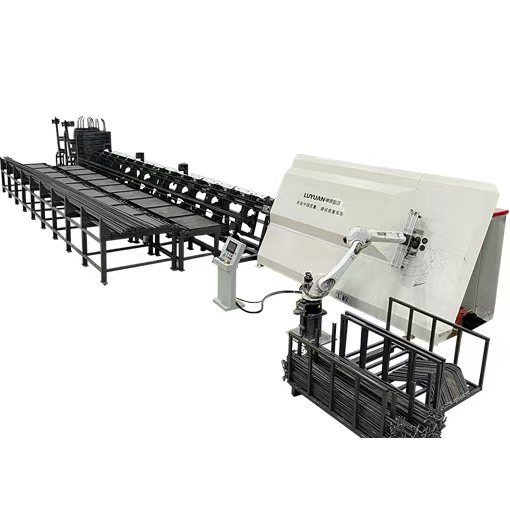 Macchina piegatrice integrata per barre e fili d'acciaio