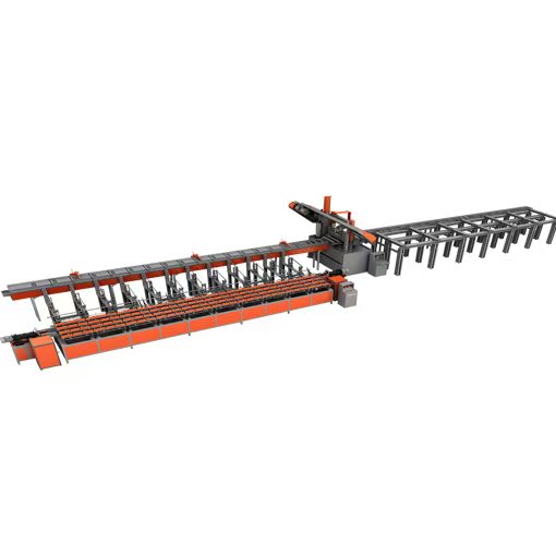 Linha de produção de polimento, roscagem e serradura de barras de aço CNC Linha de produção de polimento, roscagem e serradura de barras de aço CNC