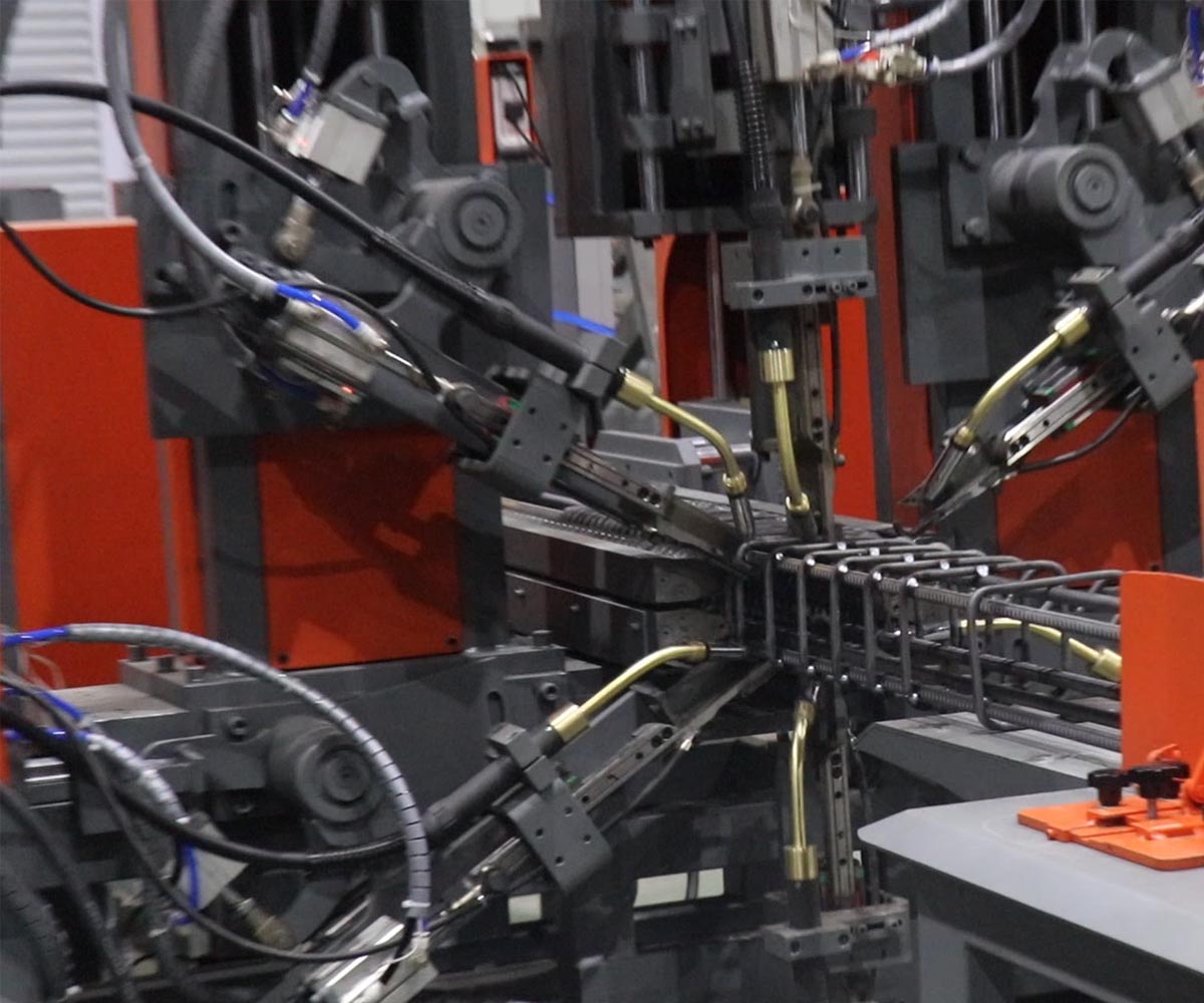 Máquina de soldadura por laminação de gaiola de aço para estribos