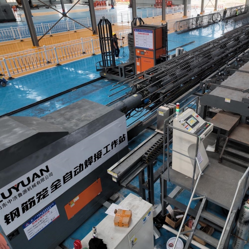 estación de trabajo de soldadura de jaulas de varillas de refuerzo