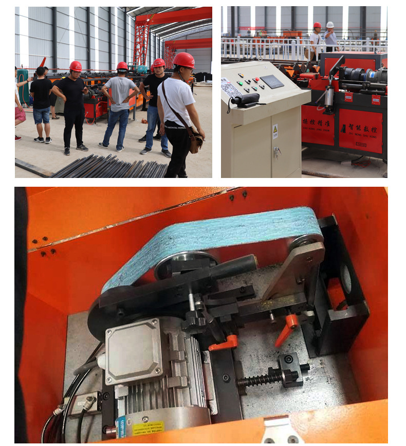 Automatic Steel Bar Sawing, Upsetting, Threading And Polishing Production Line