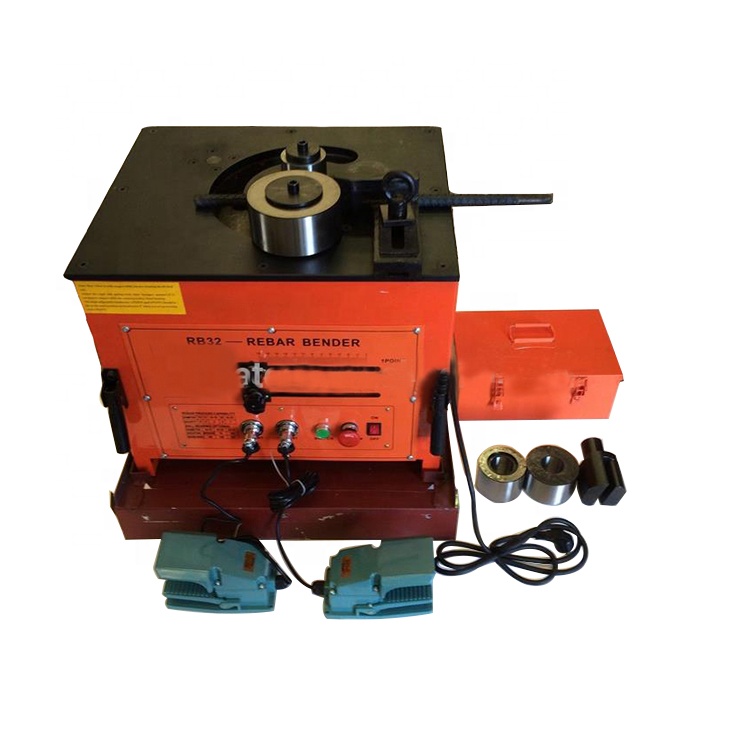 China Automatic Mini Hydraulic Range 6-32Mm Spiral Rebar Bending Machine Electric Steel Bar Bender