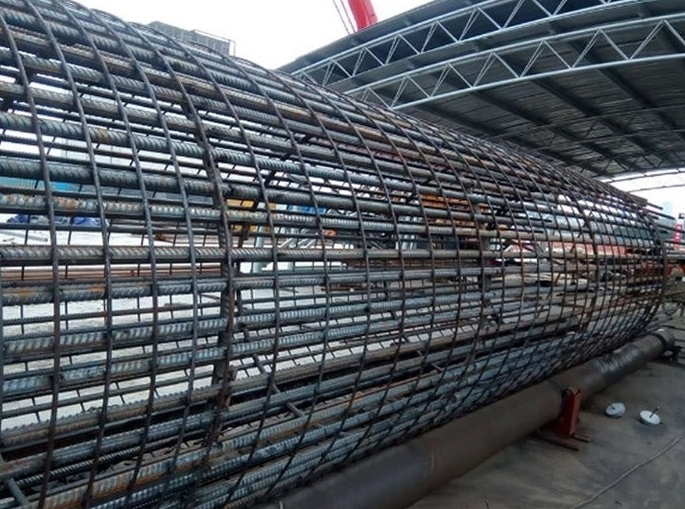 Avvolgitore a gabbia in barre d'acciaio