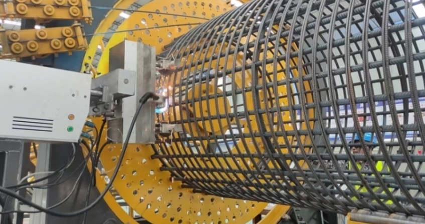 Automatic Steel Bar Cage Roll Welding Machine