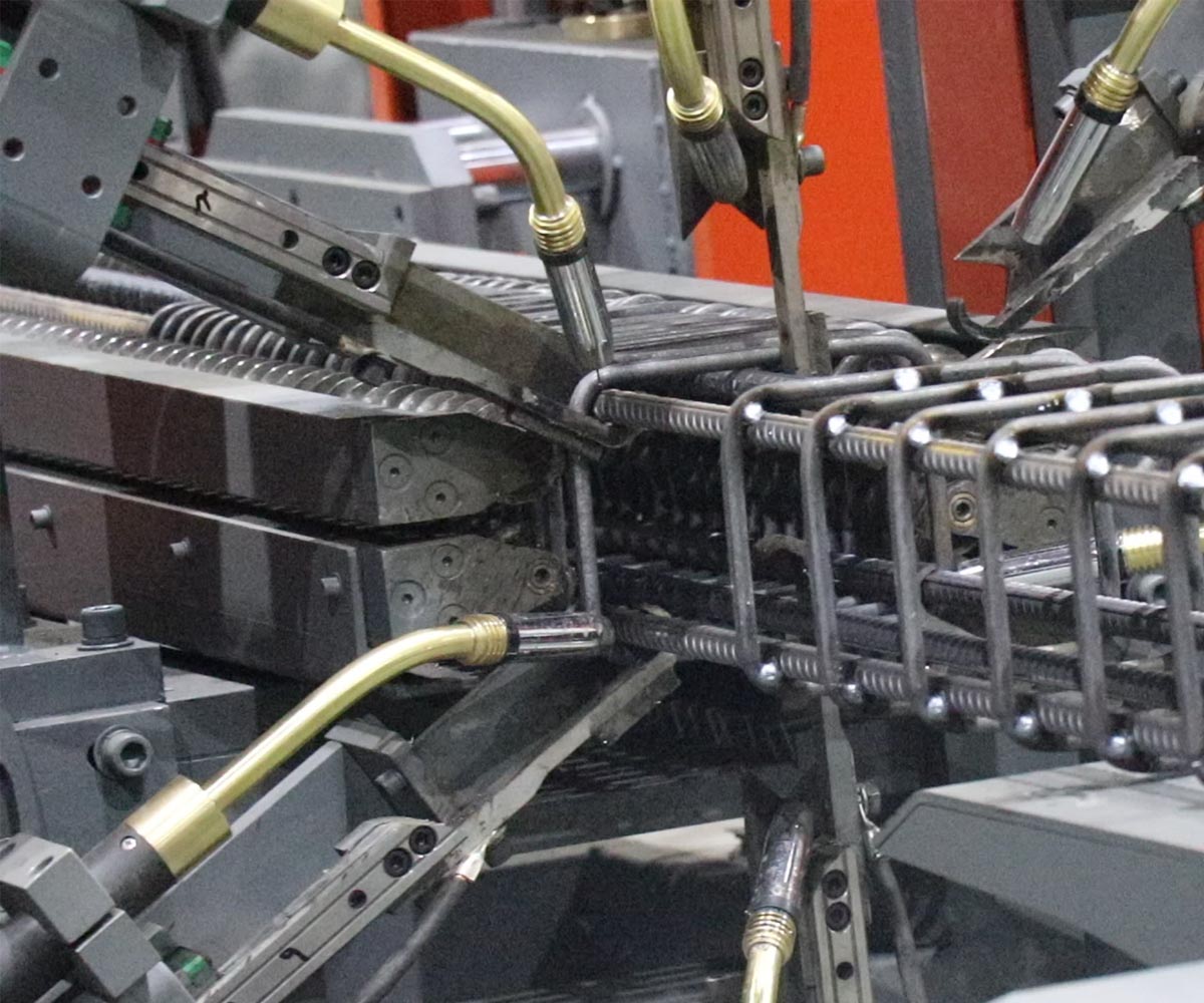 Máquina de soldadura por laminação de gaiola de aço para estribos