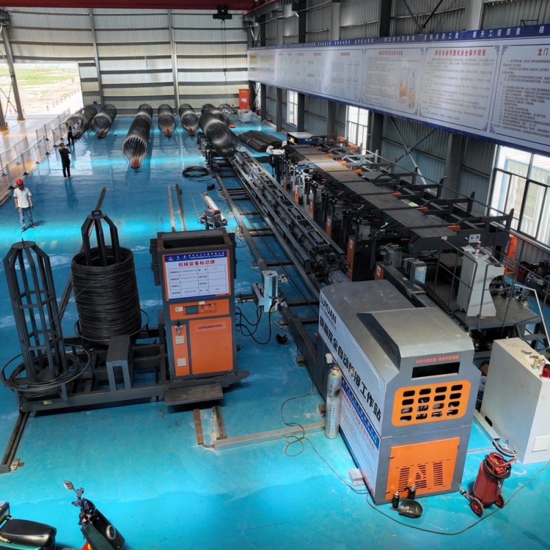 estación de trabajo de soldadura de jaulas de varillas de refuerzo