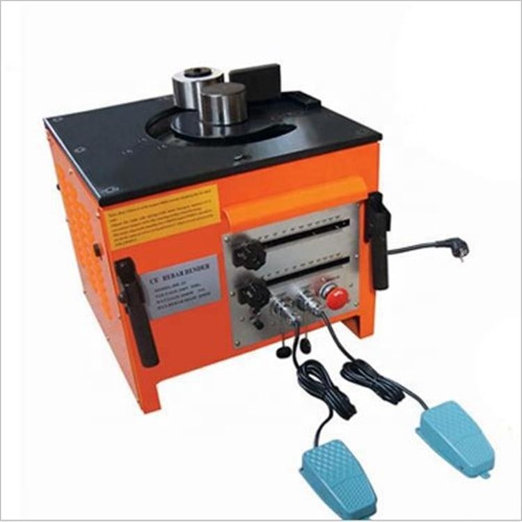 China Automatic Mini Hydraulic Range 6-32Mm Spiral Rebar Bending Machine Electric Steel Bar Bender