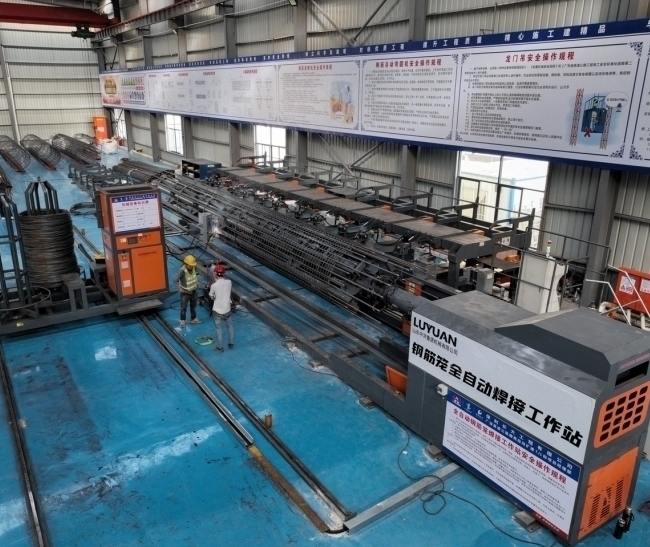 Automatic Steel Bar Cage Forming Workstation