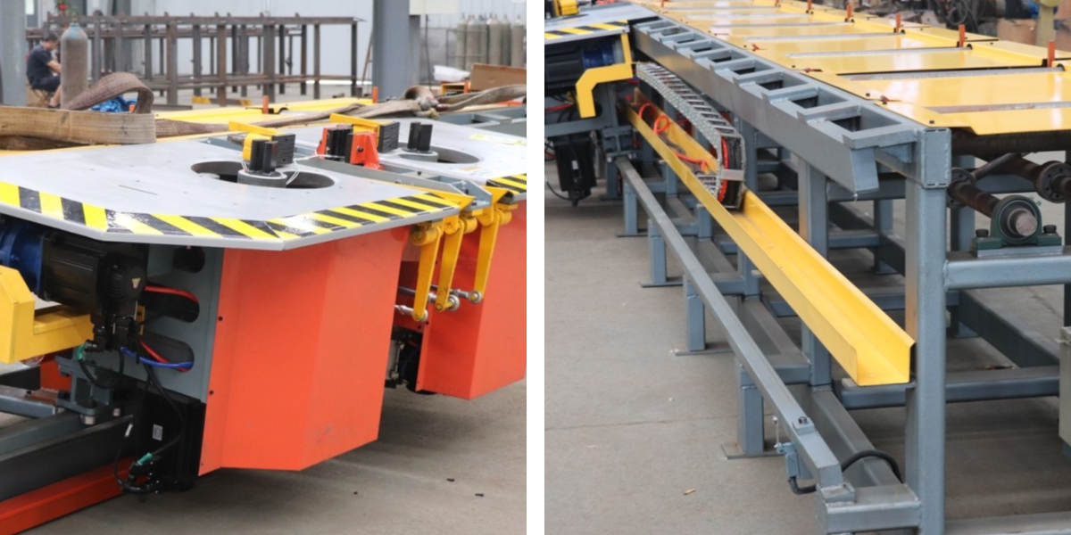 مركز ثني حديد التسليح الأفقي