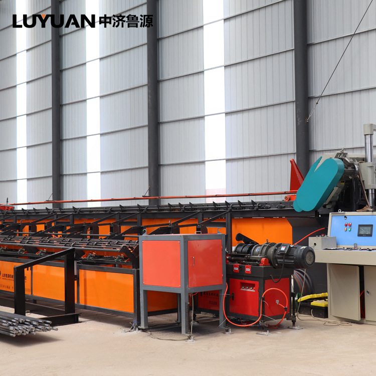 Automatic Steel Bar Sawing, Upsetting, Threading And Polishing Production Line