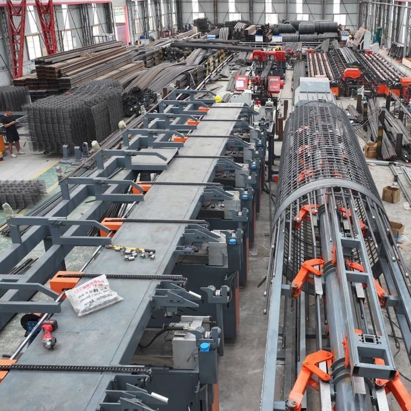 Schweißarbeitsplatz für Stahlkäfige