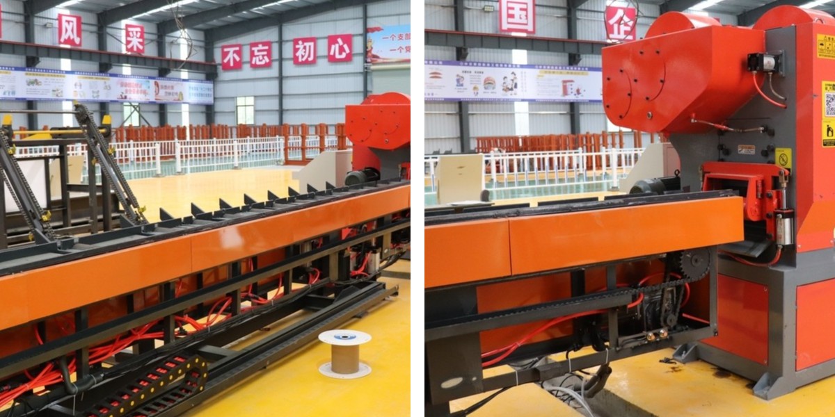 Línea de corte de varillas de refuerzo eléctrica