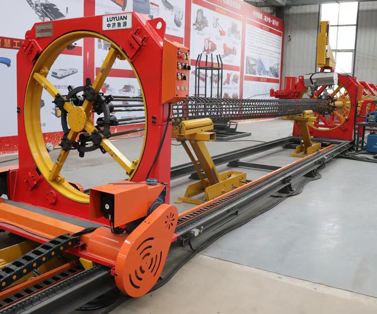 Máy hàn lồng cọc thép 1250mm với Robot hàn tự động