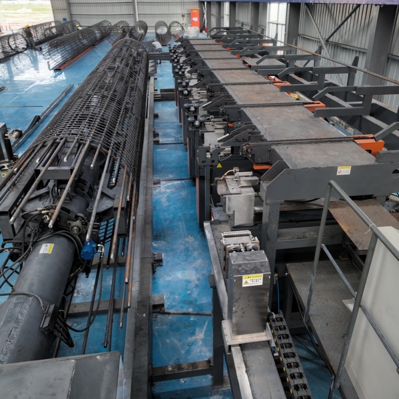 estación de trabajo de soldadura de jaulas de varillas de refuerzo