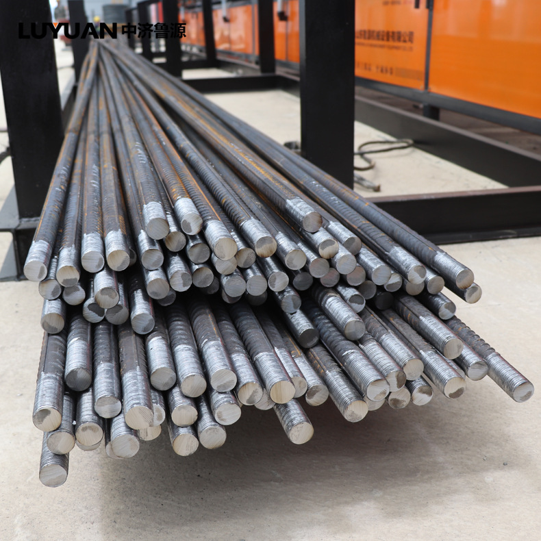 Automatic Steel Bar Sawing, Upsetting, Threading And Polishing Production Line